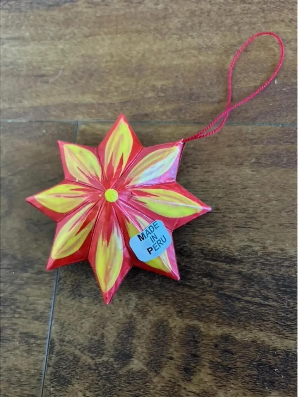 Handcrafted Peruvian Nativity Star Ornament